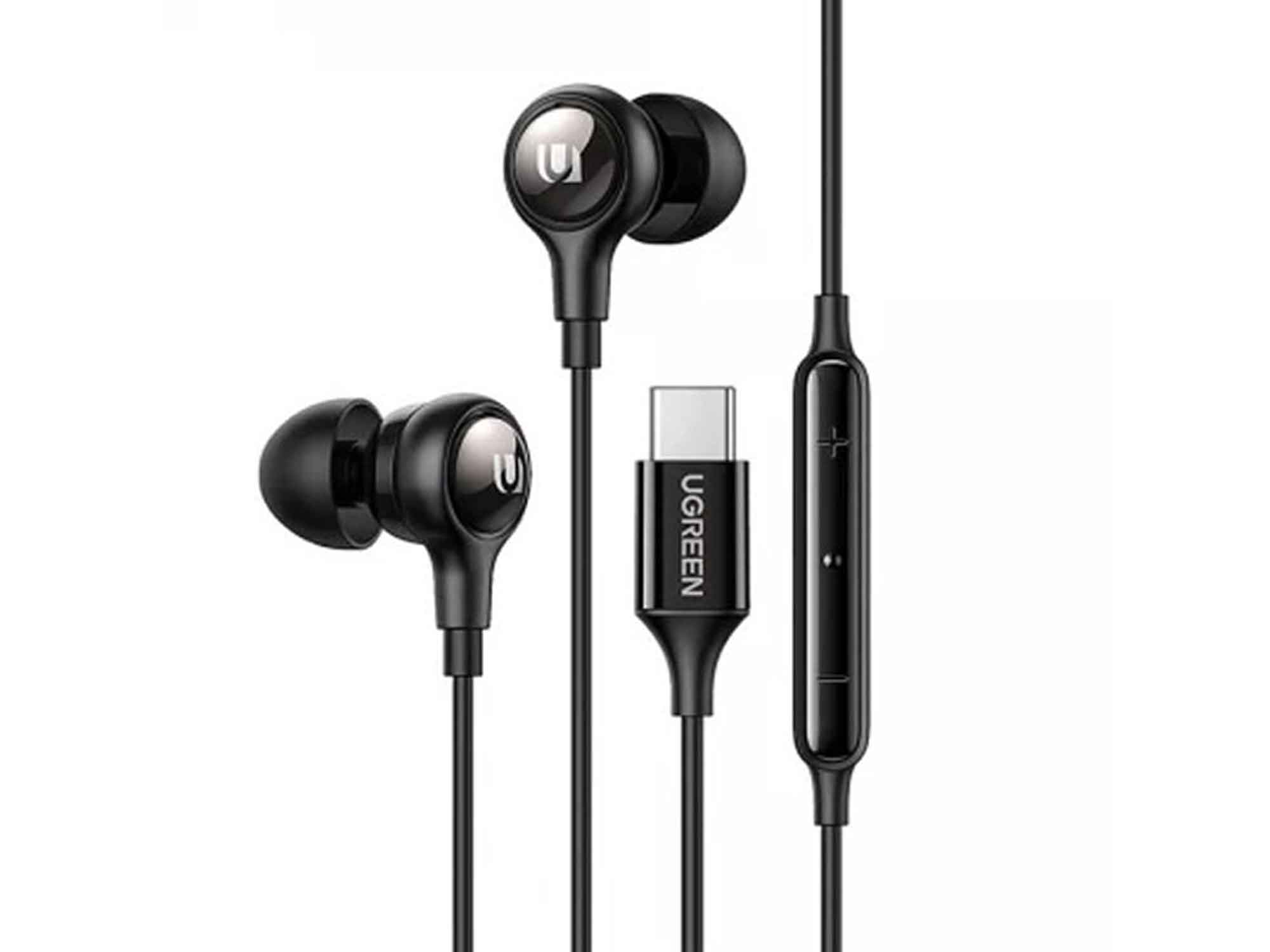 headphone ugreen wired earphones with type c bk 30638